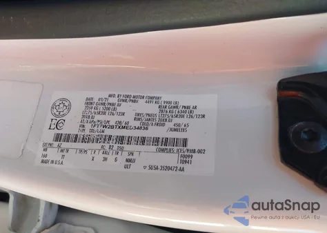 2021 Ford F-250 Limited из США, поврежденный, VIN 1FT7W2BTXMED34836